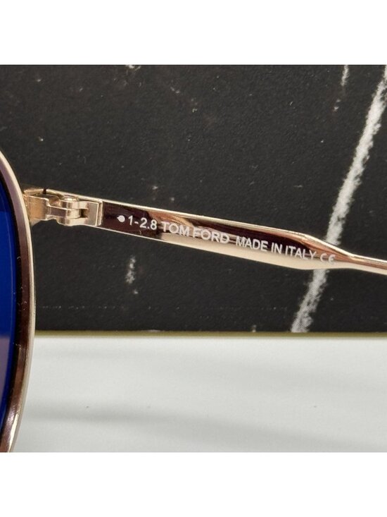 NEW TOM FORD TOMASSO TF691 28E GOLD/BROWN UNISEX AVIATOR SUNGLASSES FT0691